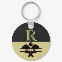 Pickleball Guy Aangepaste Monogram Initiaal Naam