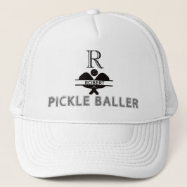 Pickleball Guy Aangepaste Monogram Initiaal Naam Trucker Pet