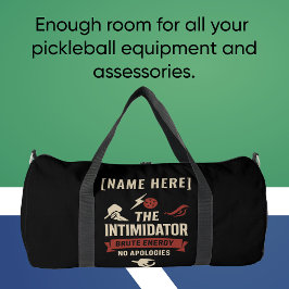 Pickleball Gym Bag Featuring The Intimidator Plunjezak