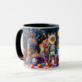 Pickleball Halloween feest voor kattenliefhebbers Mok (Voorkant links)