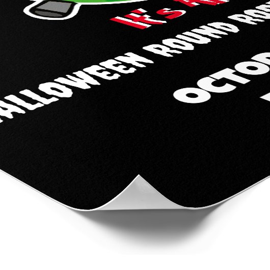 Pickleball Halloween - FrankenPickle - Het is live Poster (Hoek)