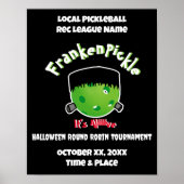 Pickleball Halloween - FrankenPickle - Het is live Poster (Voorkant)