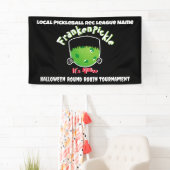 Pickleball Halloween - FrankenPickle - Het is live Spandoek (Insitu)