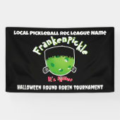 Pickleball Halloween - FrankenPickle - Het is live Spandoek (Horizontaal)