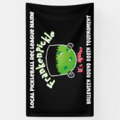 Pickleball Halloween - FrankenPickle - Het is live Spandoek (Verticaal)