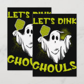 Pickleball Halloween Kostuum Pickleball Lover Tric Kaart (Voorkant / Achterkant)