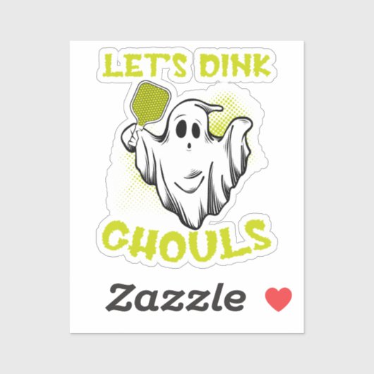 Pickleball Halloween Kostuum Pickleball Lover Tric Sticker (Vel)