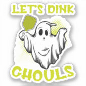 Pickleball Halloween Kostuum Pickleball Lover Tric Sticker (Voorkant)