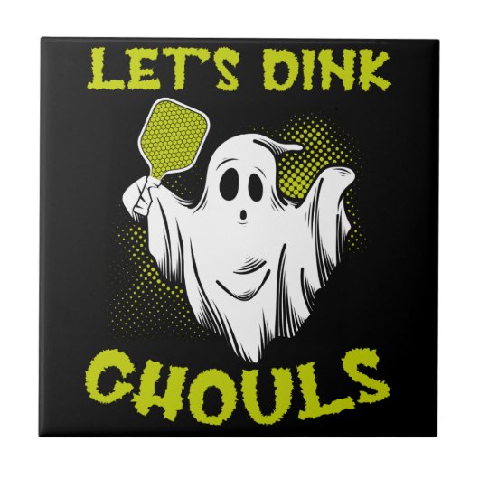 Pickleball Halloween Kostuum Pickleball Lover Tric Tegeltje (Voorkant)