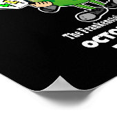 Pickleball Halloween Party Het monster van Franken Poster (Hoek)