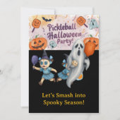 Pickleball Halloween Party Kaart (Voorkant)