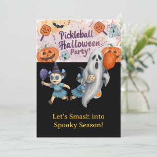 Pickleball Halloween Party Kaart