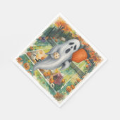 Pickleball Halloween Party met peddel en bal Servet (Hoek)