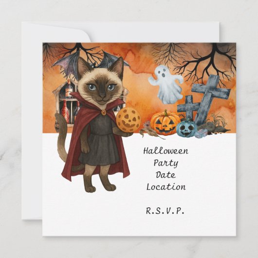 Pickleball Halloween Party voor kattenliefhebbers Kaart (Voorkant)