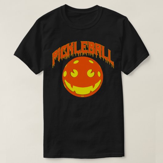 Pickleball Halloween pomkin Pickleball T-shirt (Design voorkant)