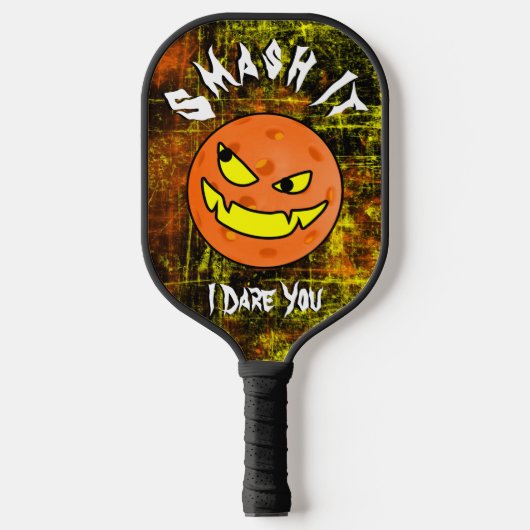 Pickleball Halloween pompoen smash het Paddle (Voorkant)