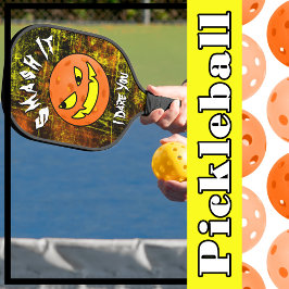 Pickleball Halloween pompoen smash het Paddle