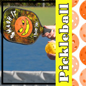 Pickleball Halloween pompoen smash het Pickleball Paddle