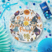 Pickleball Halloween thema voor het feest Papieren Bordje (Feest)