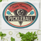 Pickleball-handdoek - ontwerp theedoek (Gevouwen)