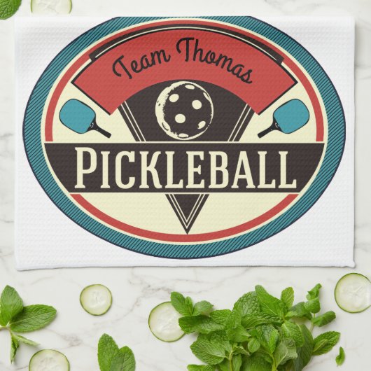 Pickleball-handdoek -  ontwerp theedoek (Gevouwen)