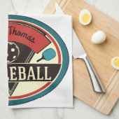 Pickleball-handdoek - ontwerp theedoek (Quarter Fold)