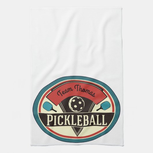 Pickleball-handdoek - ontwerp theedoek (Verticaal)