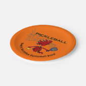 Pickleball Happy Birthday! Papieren Borden Papieren Bordje (Gekanteld)