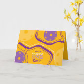 Pickleball Happy Birthday Yellow  Kaart (Gele Bloem)