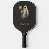 Pickleball Happy Halloween voor speler met geest Pickleball Paddle (Achterkant)