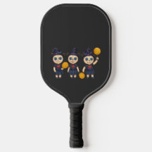 Pickleball Happy Halloween voor speler met geest