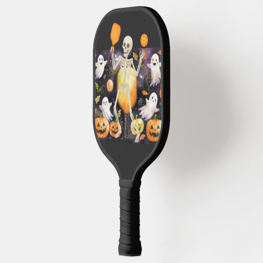 Pickleball Happy Halloween voor speler met geest Pickleball Paddle (Links)