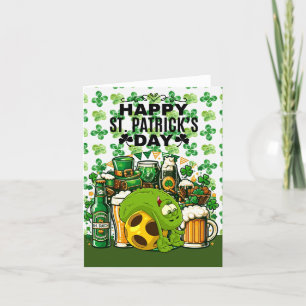 Pickleball Happy St. Patrick's Day Feestdagen Kaart