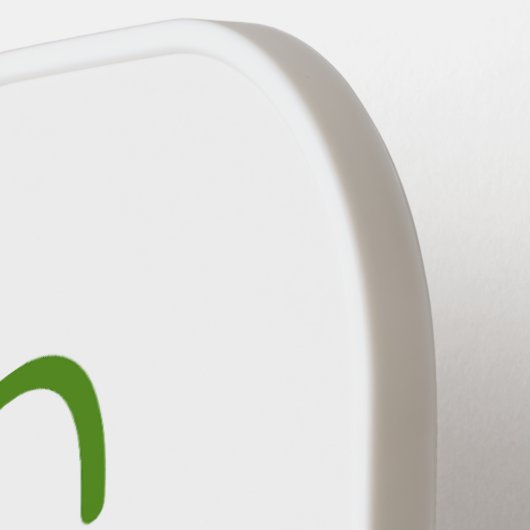 Pickleball Hart Groen & Wit Paddle (Links Detail)