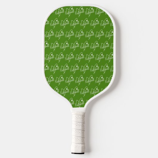 Pickleball Hart Groen & Wit Paddle (Achterkant)
