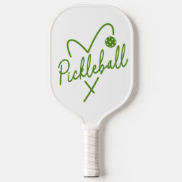 Pickleball Hart Groen & Wit Paddle