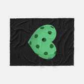 Pickleball hart - leuk, grappige pickleball fan fleece deken (Voorkant (Horizontaal))