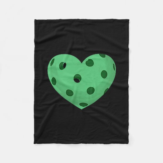 Pickleball hart - leuk, grappige pickleball fan fleece deken (Voorkant)