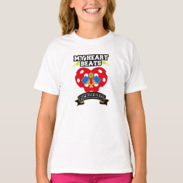 Pickleball Hart Paddle Bal Passie Sport Liefde T-shirt