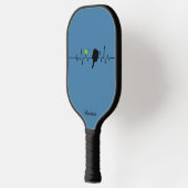 Pickleball Hartslag Blauw Koolstof - Aangepaste na Paddle (Links)