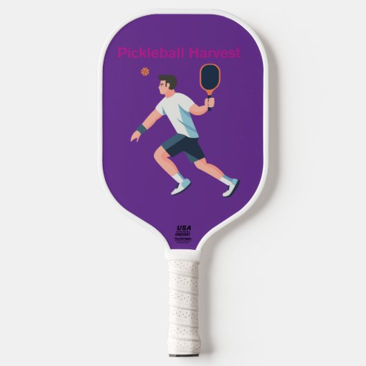 Pickleball Harvest – Atletisch Spelerspaddle-ontwe Paddle (Voorkant)