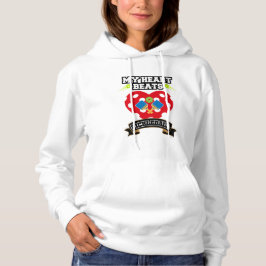 Pickleball Heart Paddle Ball Passion Sport Liefde Hoodie