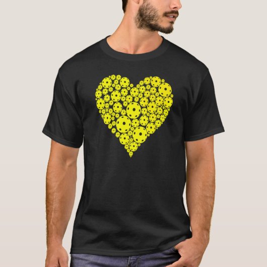 Pickleball Heart Pickleball Dink Apparel Mannen Wo T-shirt (Voorkant)