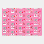 Pickleball Hearts Love Spelled with Pickleballs Inpakpapier Vel (Voorkant)