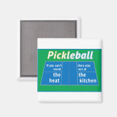 Pickleball Heat Kitchen Magneet (Voorkant / Achterkant)