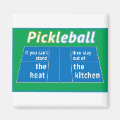 Pickleball Heat Kitchen Magneet (Voorkant)