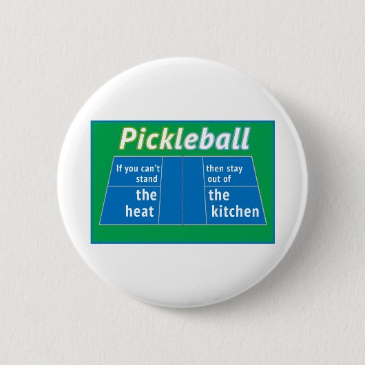 Pickleball Heat Kitchen Ronde Button 5,7 Cm (Voorkant)