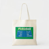Pickleball Heat Kitchen Tote Bag (Voorkant)