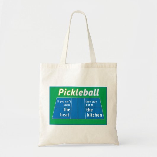 Pickleball Heat Kitchen Tote Bag (Voorkant)