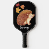 Pickleball Hedgehog voor kinderen met bewerkbare n Paddle (Voorkant)